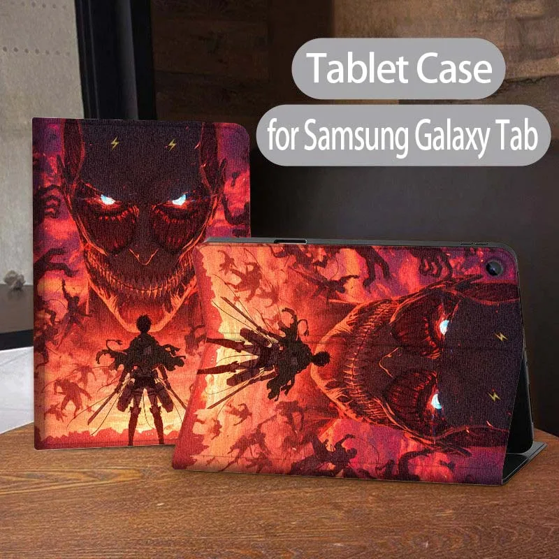 

Hot Attack on Titan Logo For Samsung Galaxy Tab A7 A A8 A9 S9 S10 S6 S7 S8 S11 8.7 10.1 10.5 11 10.9 Lite PLus Inch Tablet Case
