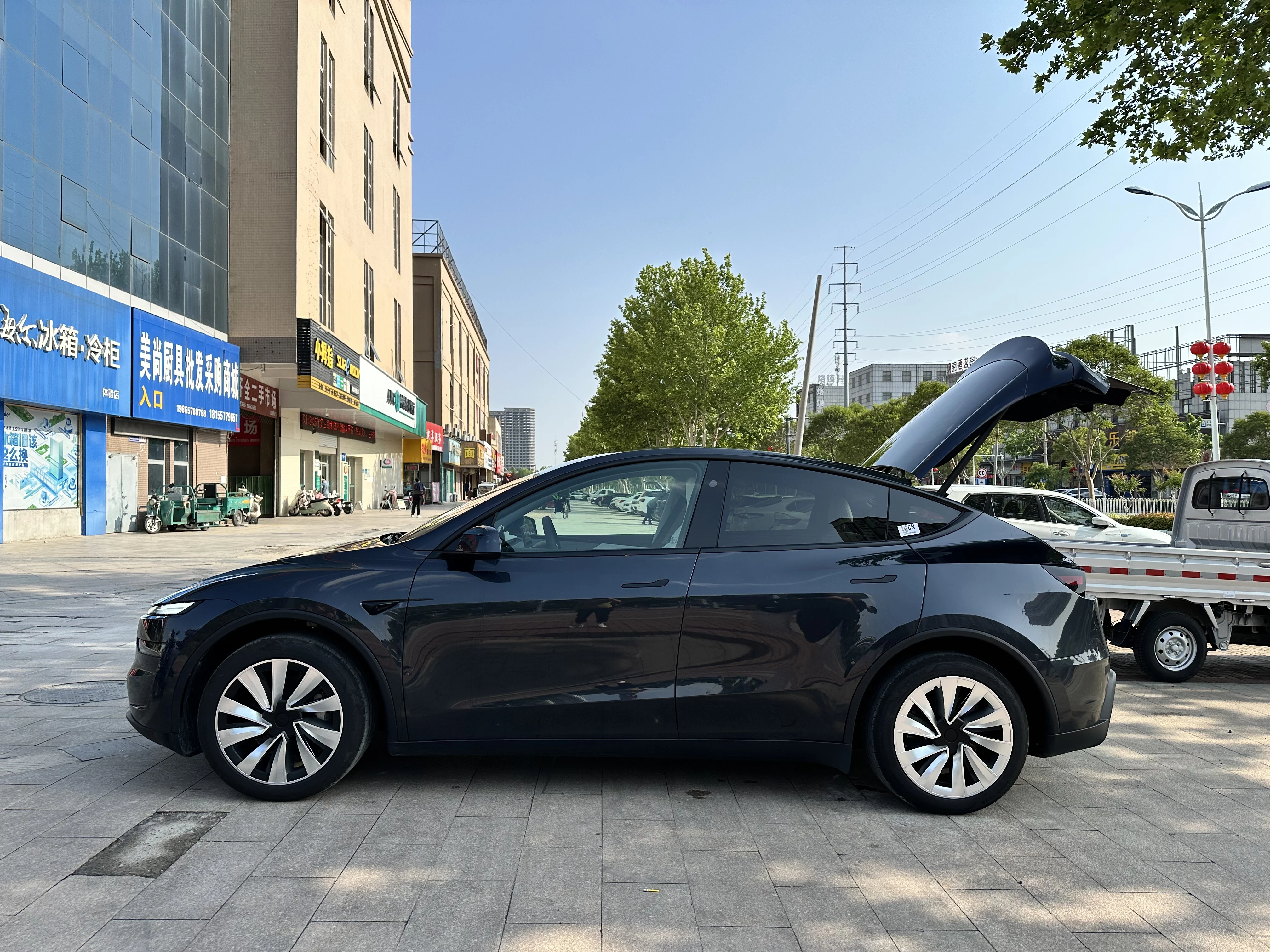 4er-Set Radkappen für Tesla Model Y Juniper 2025 2026 19 Zoll Ersatz-Radkappen Auto-Radnabenkappen Vollfelgen-Autozubehör – Detail 5