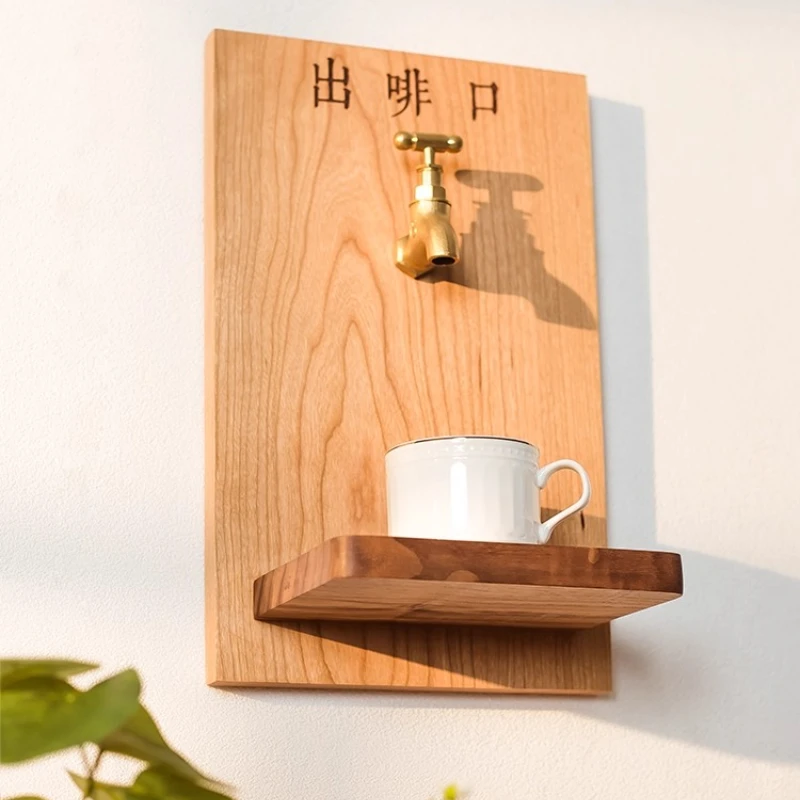 ‌Coffee Shop Wall Decor, Creative Instagram Photo Backdrop, Funny Water Faucet Sculpture, Unique Cafe Atmosphere Props