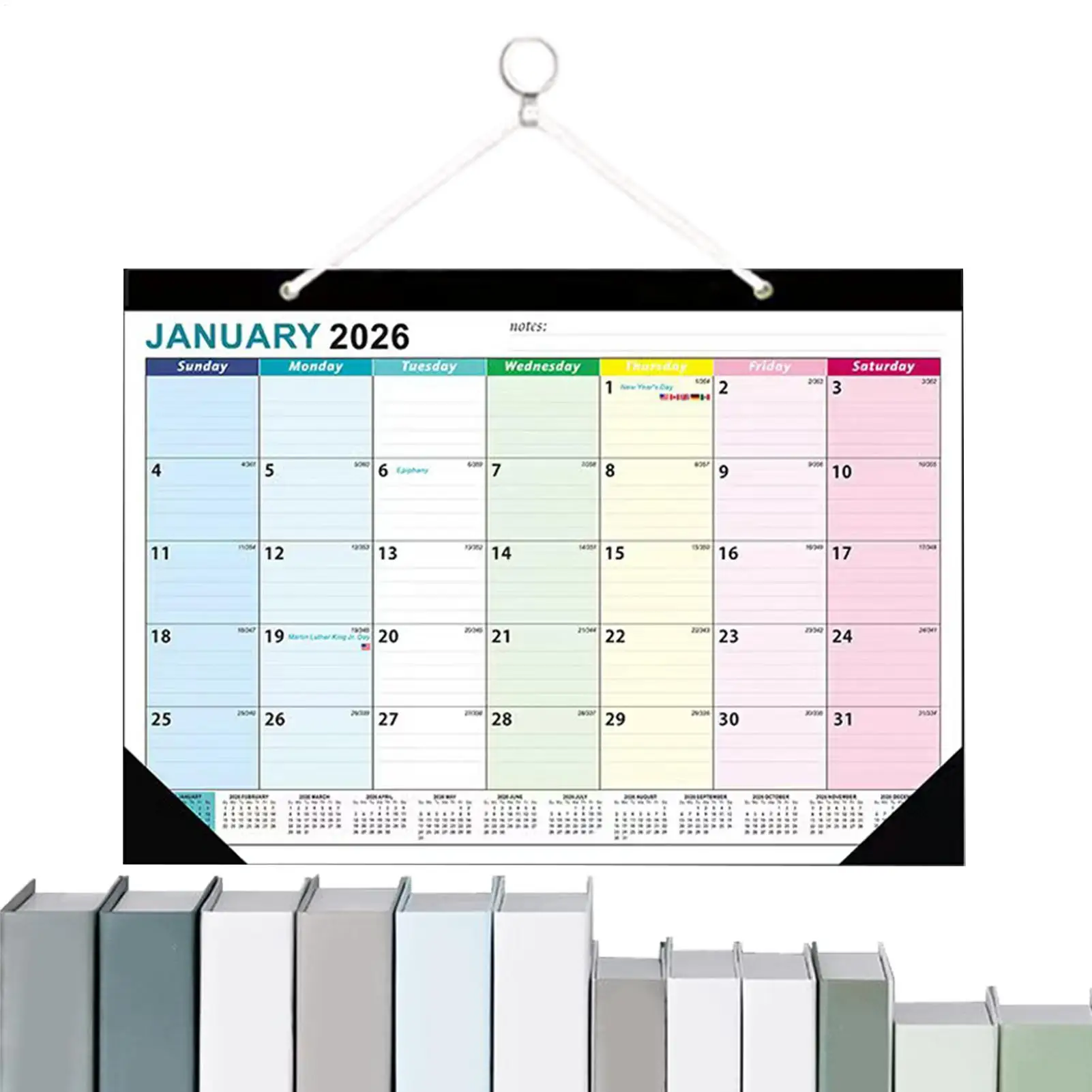 

2026-2027 Planner Calendar January 2026 To June 2027 Wall Planning Calendar User-Friendly Design Home Planning Accessory For
