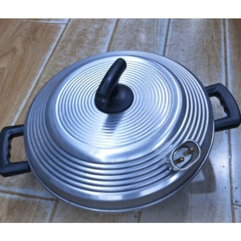 Barbecue  pan electric frying  anti-scalding, ears with lids, shelves 30 cm