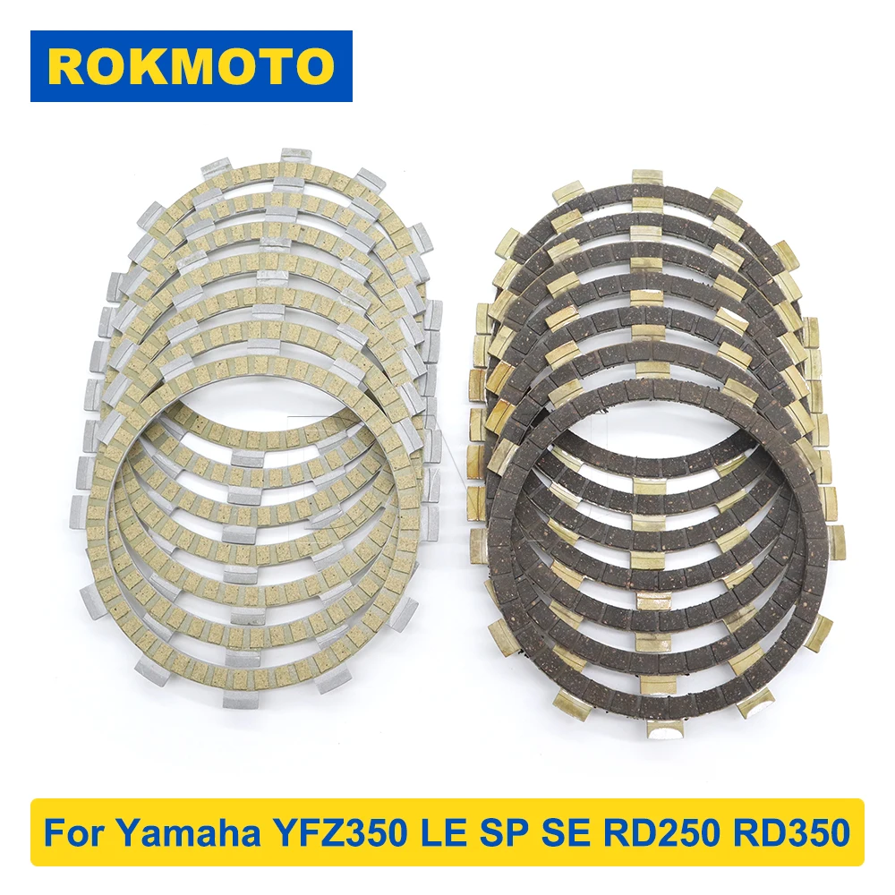 For Yamaha YFZ350 TY250 RD250 RD350 RD400 RZ250R RZ350 DT250 DT400 Motorcycle Clutch Plate Friction Disc Kits For Yamaha