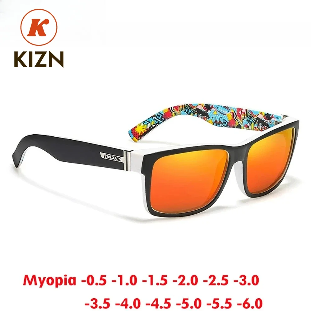 

Спортивные поляризационные очки KIZN для коррекции зрения (миопия) для мужчин и женщин, НОВИНКА 2025 года, модные очки с диоптриями для активного отдыха, от -0.50 до -6.0