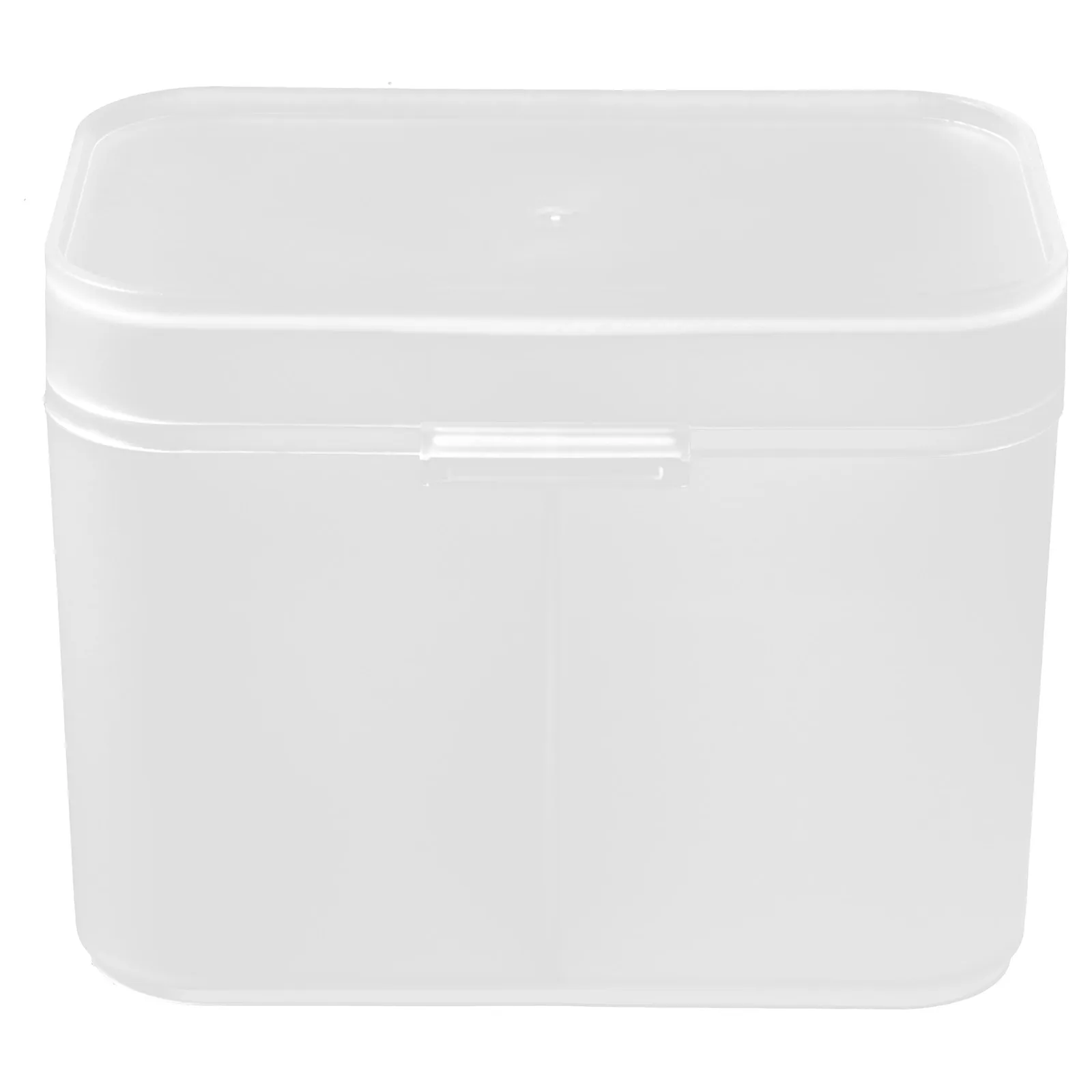 

Pad Holder Dispenser Lidded Cotton Swab Box Clear Storage Container For Cotton Balls Rubber Bands Vanity Organizer Desktop