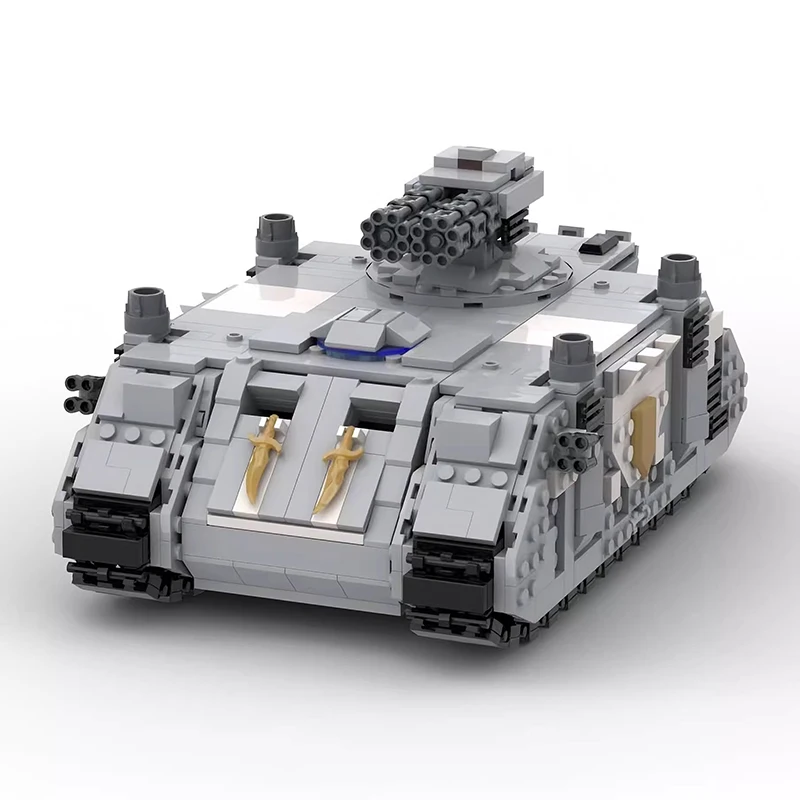 Bricklink moc batalha tanque militar land raider jogo robô redemptor dreadnought mecha guerreiro define blocos de construção brinquedos do miúdo presente