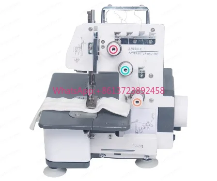 323 Household Double Needle Three-Thread Zig Zag Interlock Sewing Machine 2.5mm Multifunctional Electric Overlock Sewing Machine