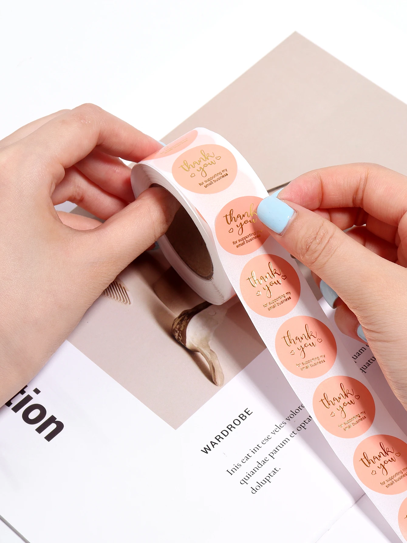 

500 шт., наклейки ручной работы с благодарностью, круглые бумажные наклейки, канцелярские принадлежности, этикетки для выпечки, наклейки из крафт-бумаги, подарок для скрапбукинга