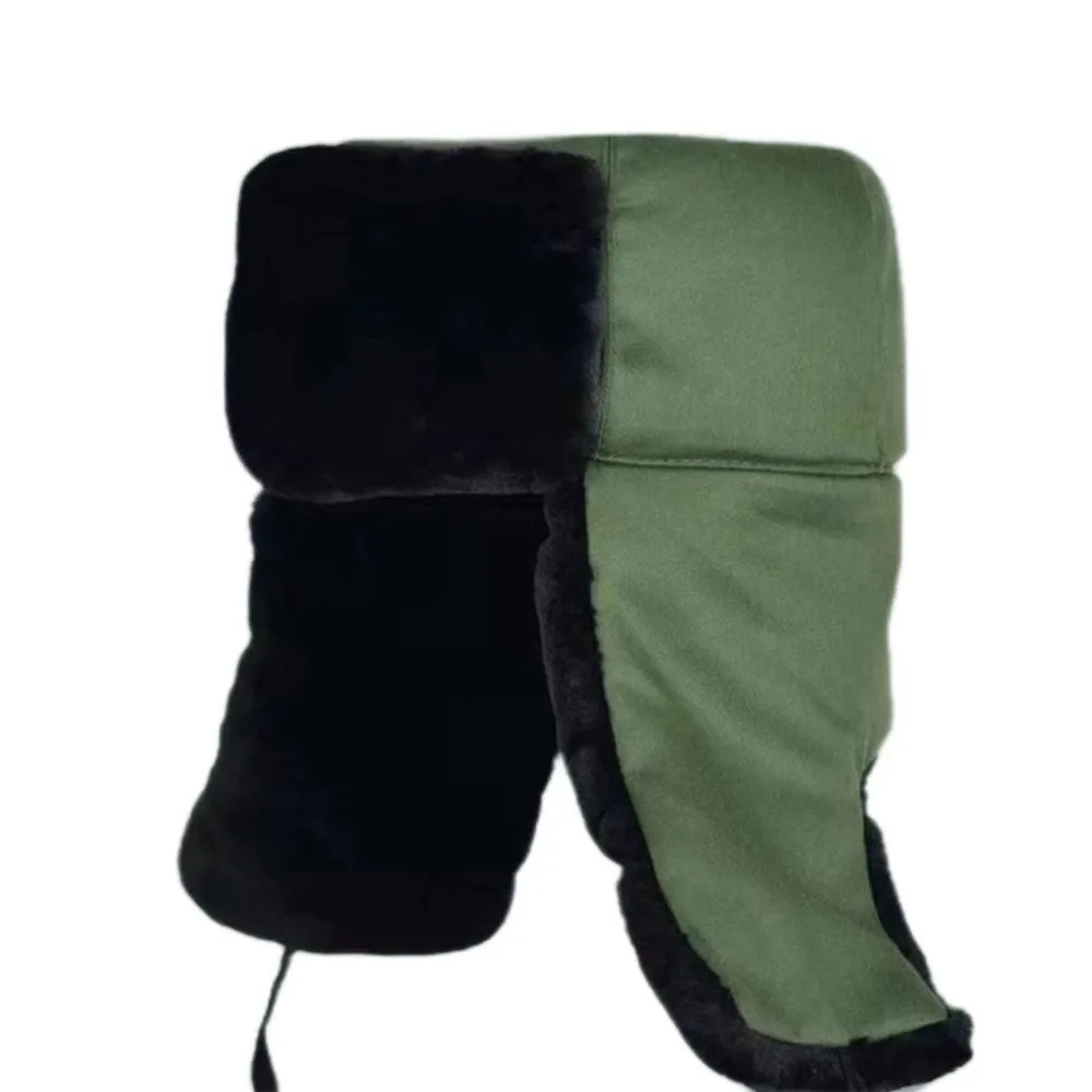 Comfortable Windproof Pilot Hat Thickened Windproof Ear Protection Cap Warm Soft Winter Ear Cap Outdoor