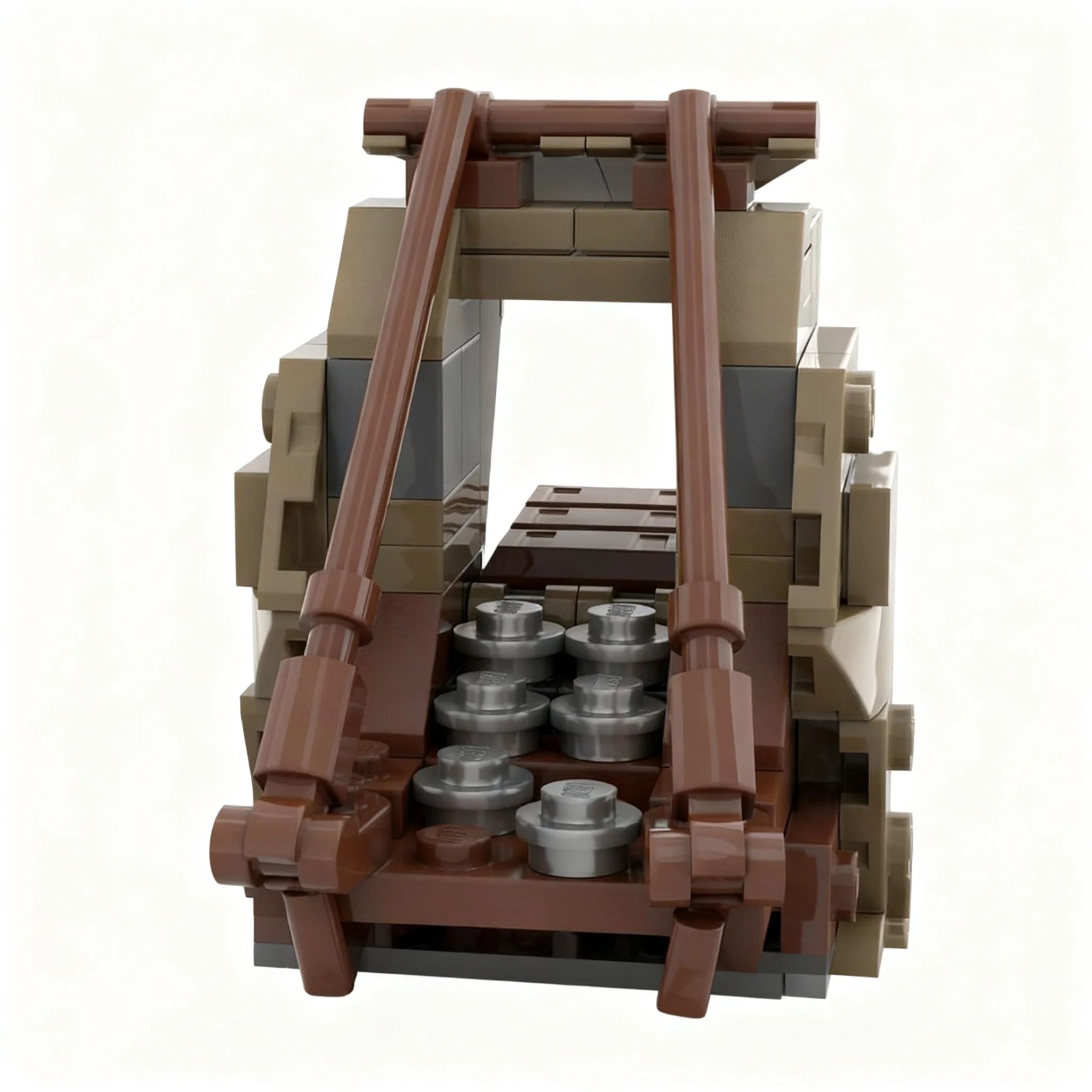 249pcs MOC Fantasy Traveler Ring The White City Expansion Part 2 Siege Model Building Blocks Architecture Toys Birthday Gift Art