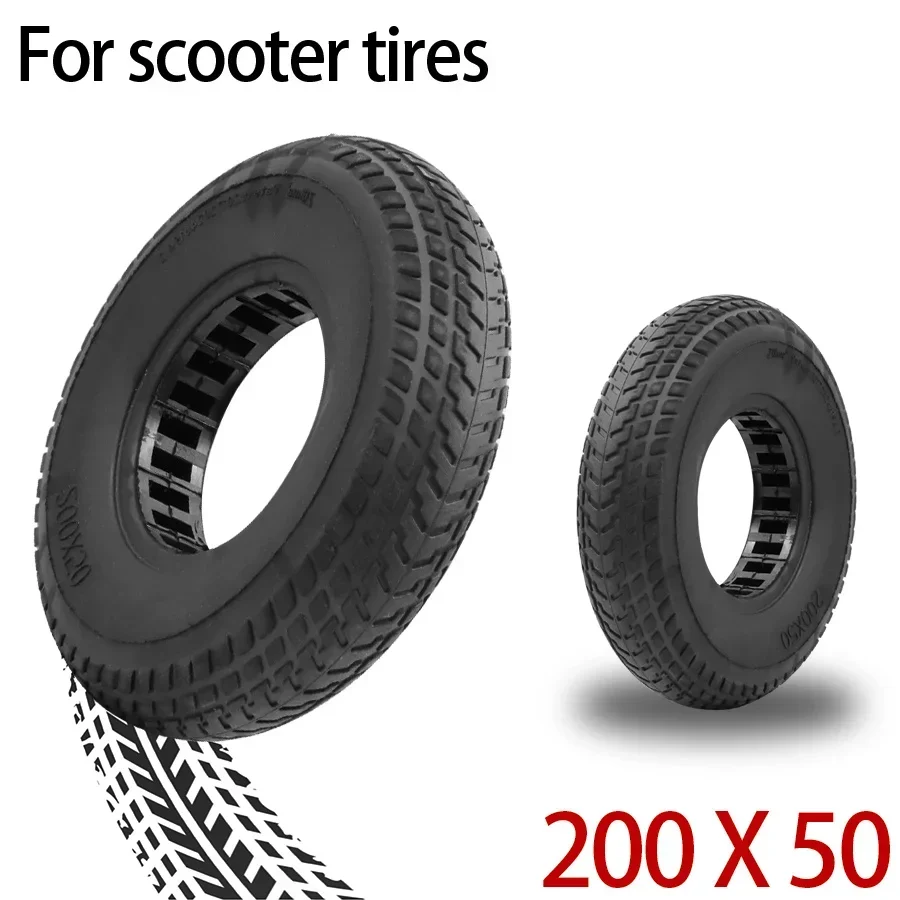 200x50 Solid Tubeless Tire  Explosion-proof Tubeless Wheel 8 Inch Electric Scooter for KUGOO S1 S3 for Speedway Mini 4 Pro Parts