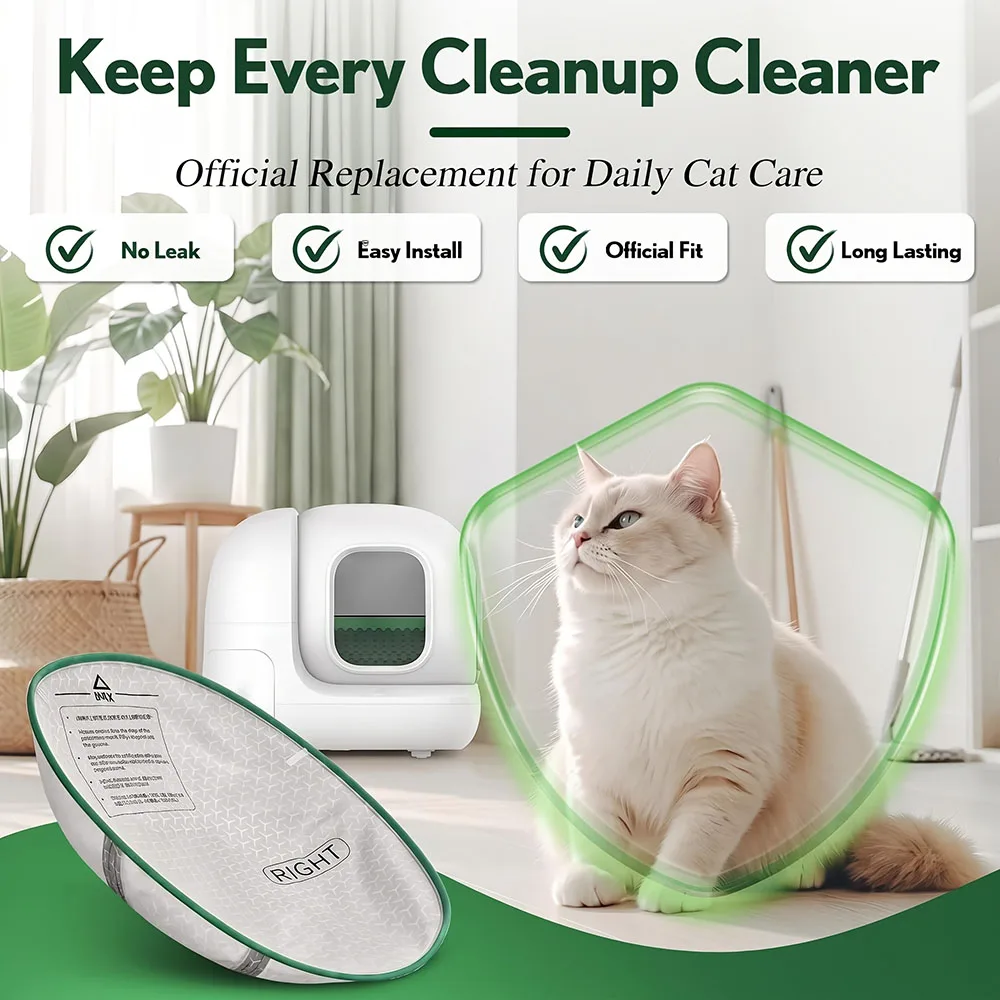 Cat Litter Pad for MAX 2/MAX PRO Self-Cleaning Litter Boxes,3-Proof Base Mat Removable Liner,High-performance Replacement Liner