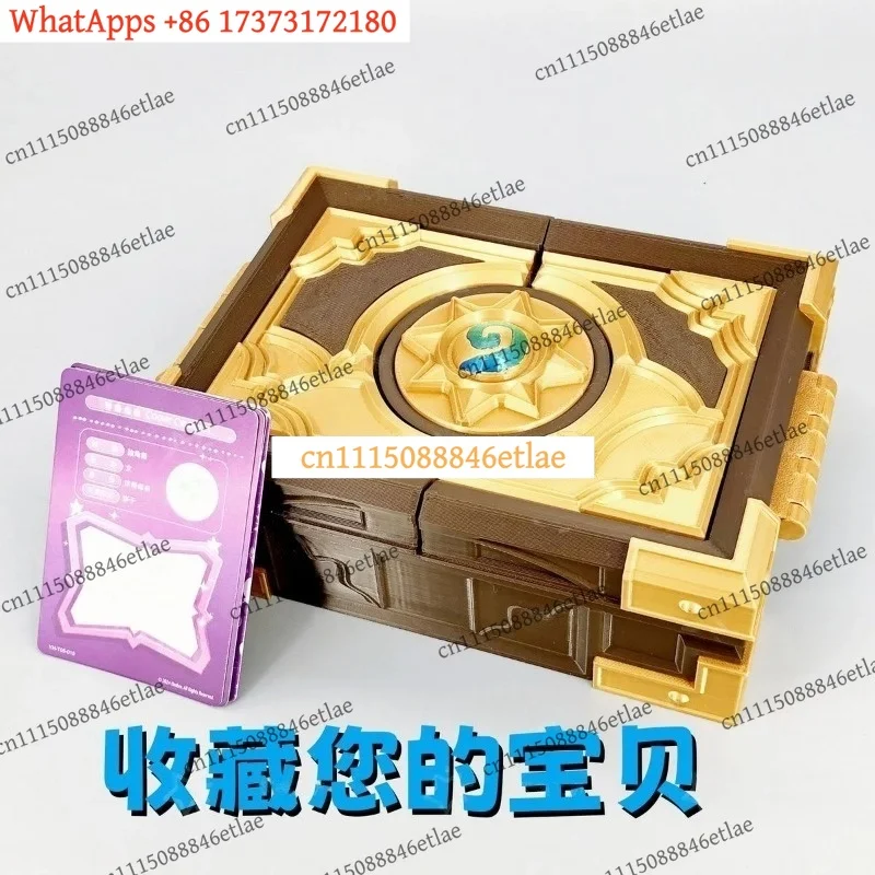 Handmade Card Game Storage Box Cosplay Gift Box Card Holder for Fans Collectible Box for Cards and Accessories Storage Case