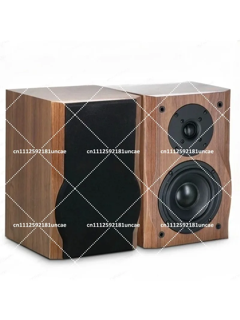 Passive Bookshelf Speakers HiFi Wooden 2-Way with Crossover Network for Vocal Audiophile (Pair)