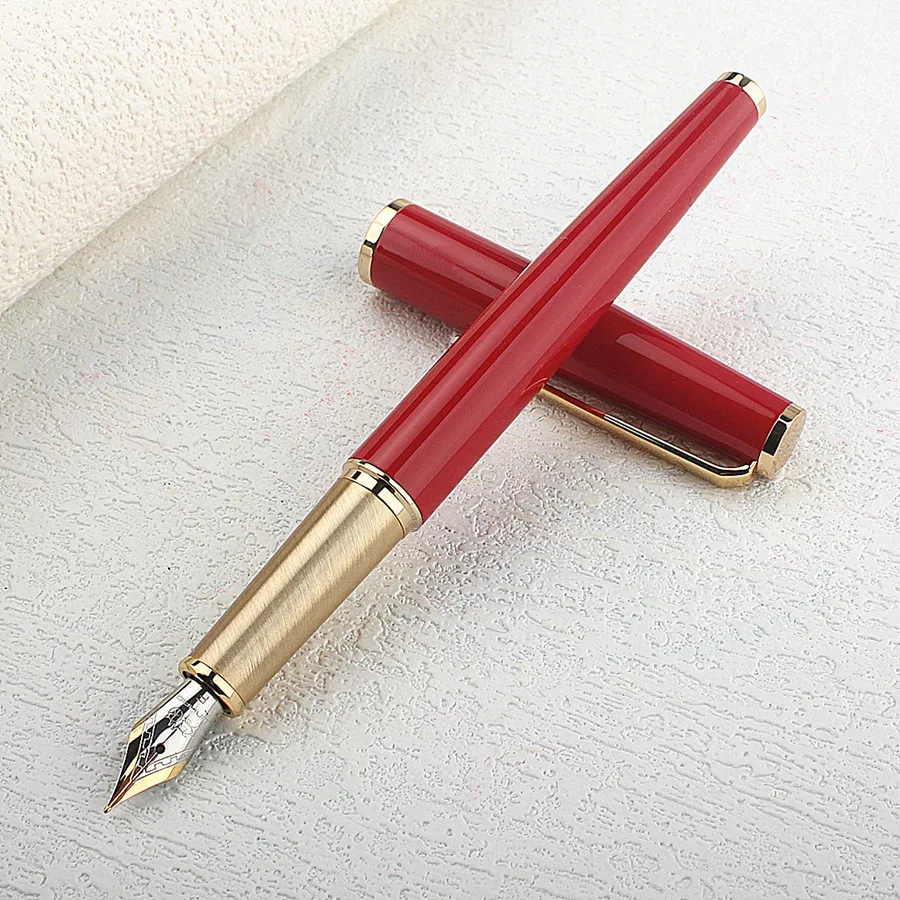 Jinhao 95 Series Fountain Pen Retro Design Metal Material Elegant Clip Fine Nib Writing Office Business Signature School A6267