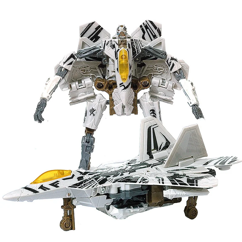 Hzx H606 Transformatie Actiefiguur Speelgoed Meesterwerk Starscream Film Model 18Cm Abs Vervorming Auto Robot Geschenken Poppen Vliegtuig