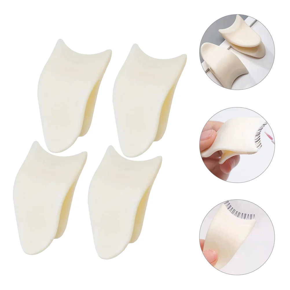 4 szt. Pęsety do rzęs Aplikator do sztucznych rzęs Plastikowy klips pomocniczy do przedłużania rzęs do noszenia sztucznych rzęs Makijaż