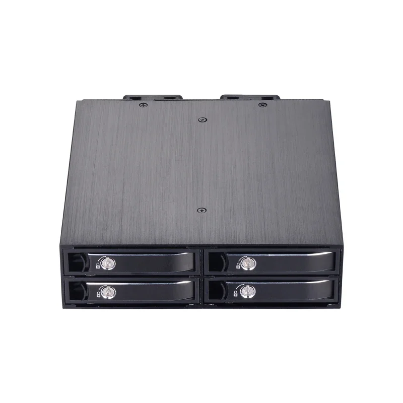 Hard disk case 2.5 inch * 4-bit SATA and SSD interface with lock, support hot-swappable independent tray