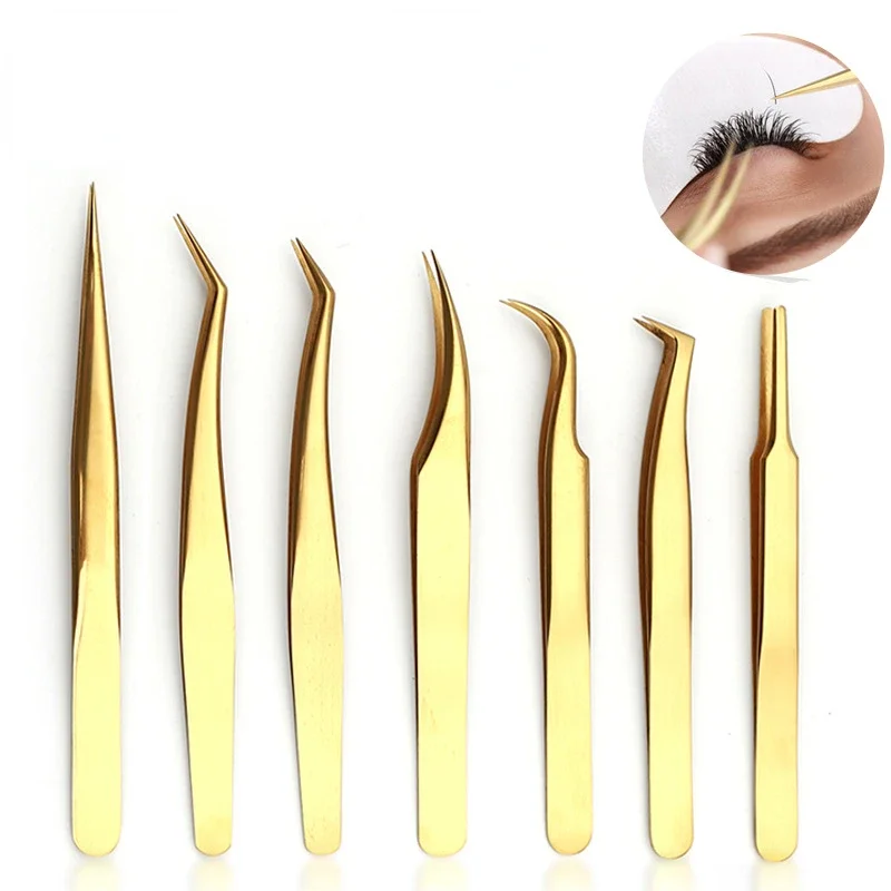 Special Grafting Eyelash Tweezers for Eyelashes False Eyelash Tweezers Lash Extension Tweezers Makeup Tools Sharp Tweezer