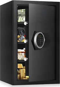 4.1 Cu ft Extra Large Home Safes Fireproof Waterproof, Anti-Theft Personal Security Safe With Digital Keypad & 3 Removable Shelv