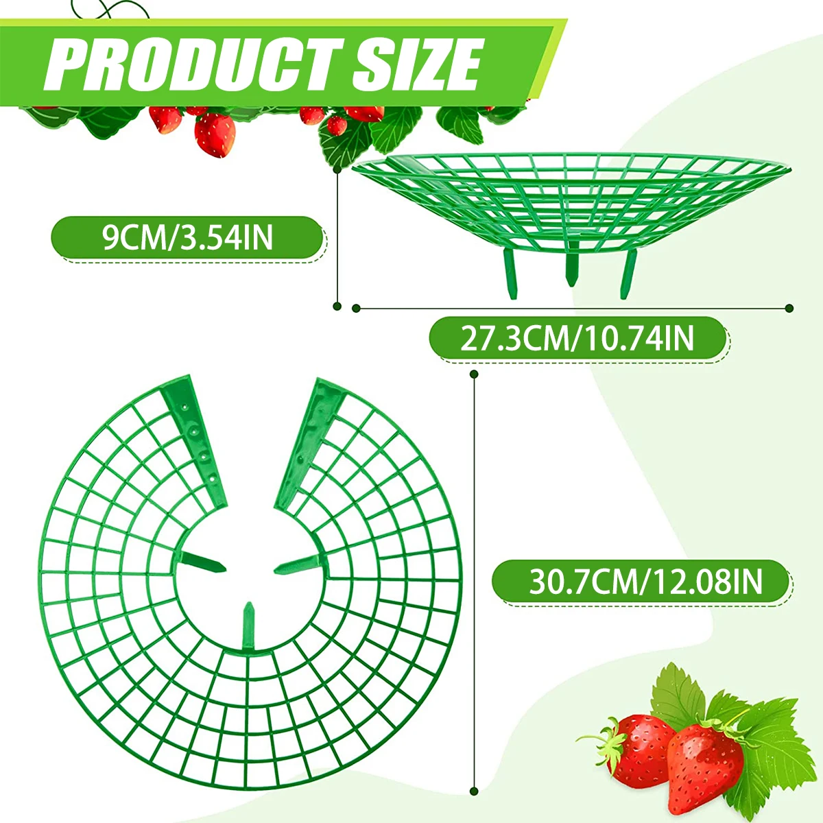 5/10/20Pcs Strawberry Plant Supports with 3 Sturdy Legs Strawberry Growing Racks Protector Frame Holder Cage From Mold Rot Dirt