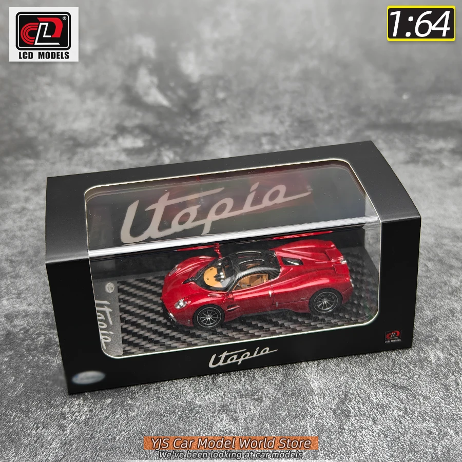 LCD CLD diecast نموذج 1:64 Utopia سيارة رياضية المواد المعدنية نموذج سيارة مجموعة زخرفة ثابتة