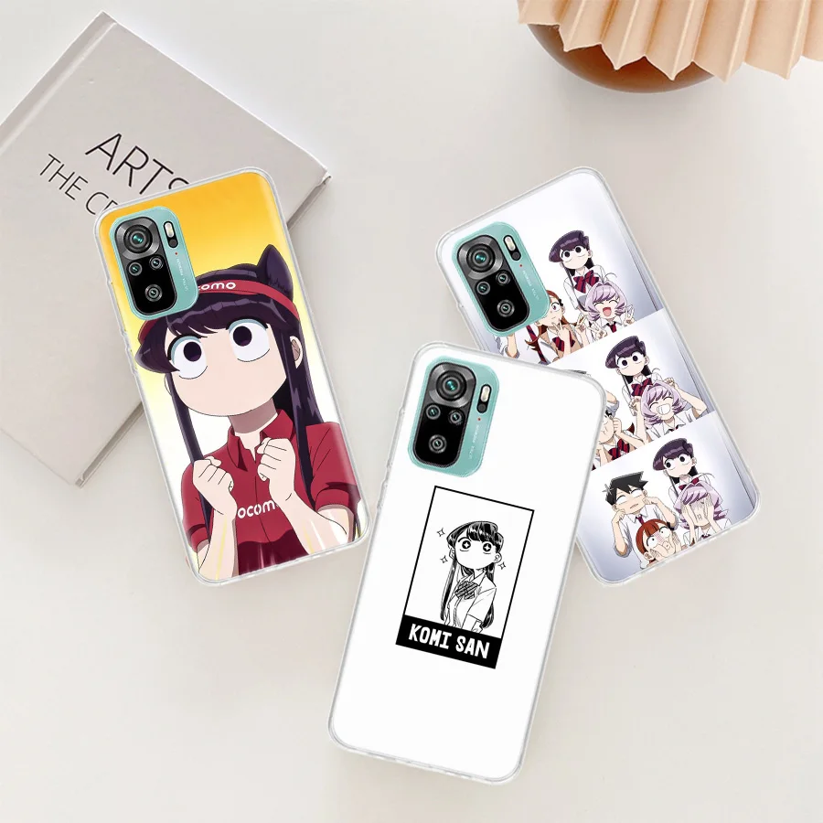 Anime Komi Shouko Cant Communicate Phone Case For Xiaomi Poco X6 X5 X4 F4 GT X3 F6 Pro 5G M5 M5S M4 M3 F5 F3 F2 F1 Mi Note 10 L