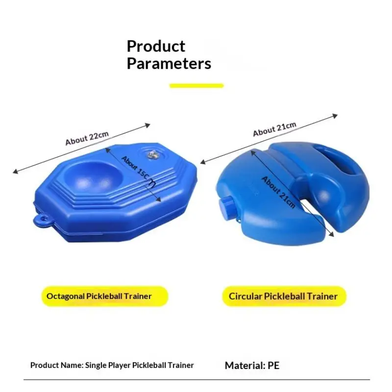 1Set Pick Ball Trainer 74MM Practice Ball PE Outdoor Plastic Injection Ball Water Injection Belt Base