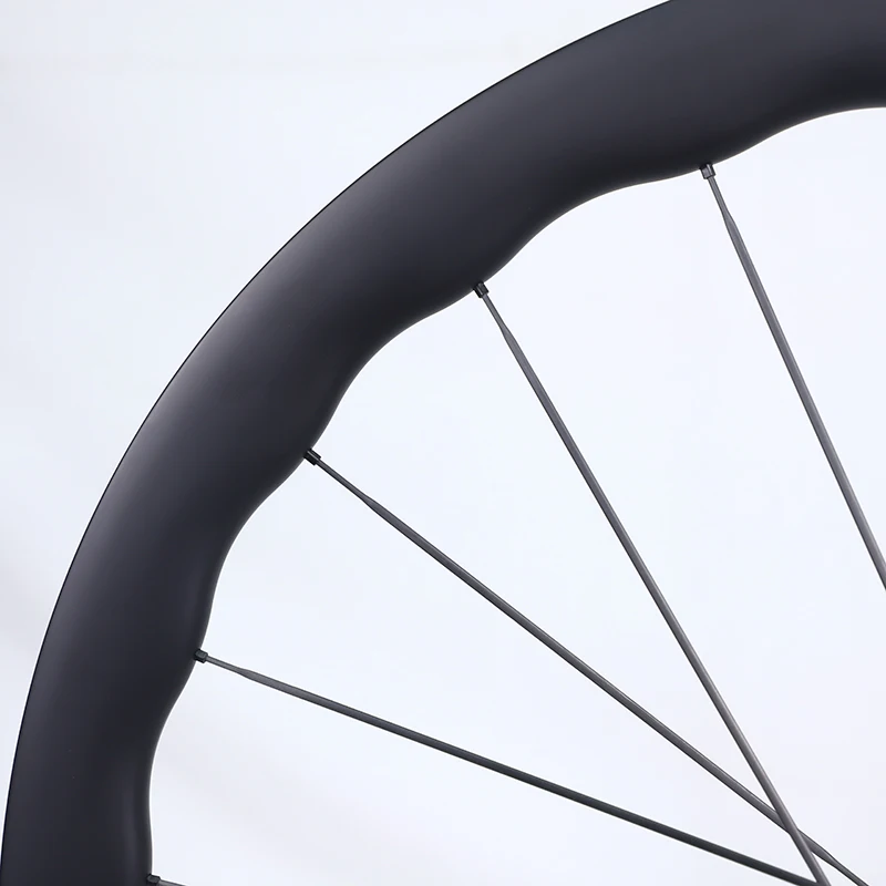 700c Matte UD Carbon Wheelset, high-strength clincher carbon fiber rim, front rear disc brake road bike wheel accessories