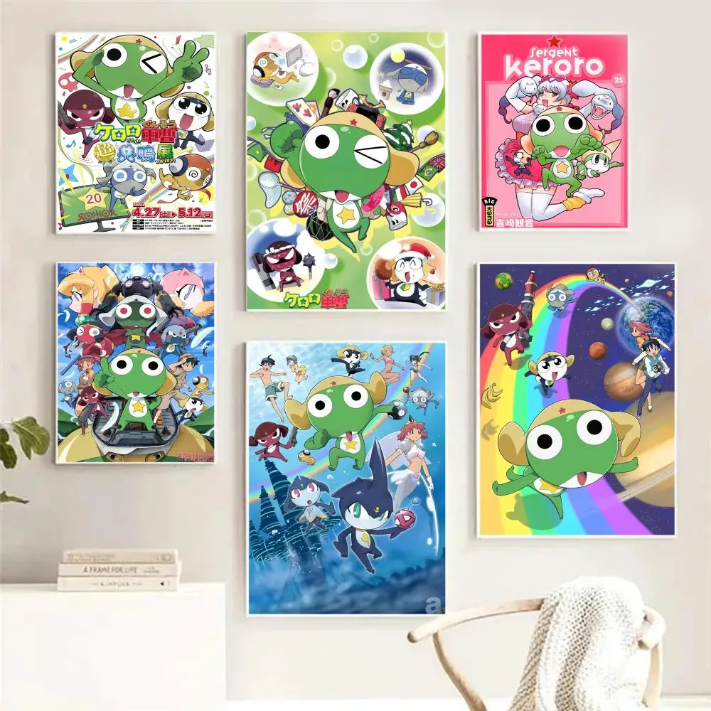 K-Keroro Gunsou الكرتون اللوحة الخط HD حائط لوح رسم ديكور فني للمنزل مكتب غرفة المعيشة غرفة نوم هدية