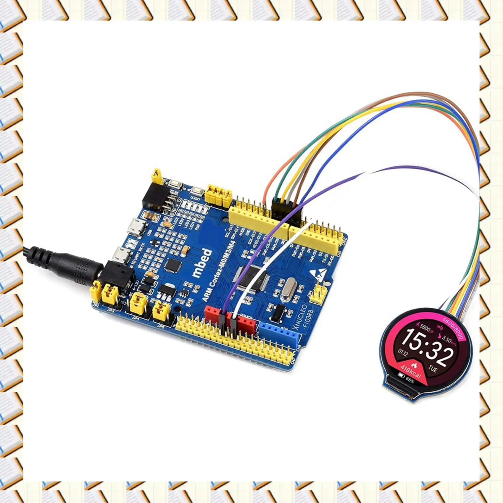 A14M 4Pcs 1.28Inch Round Display LCD Screen Module GC9A01 SPI Communication RGB 65K Color Support For Raspberry