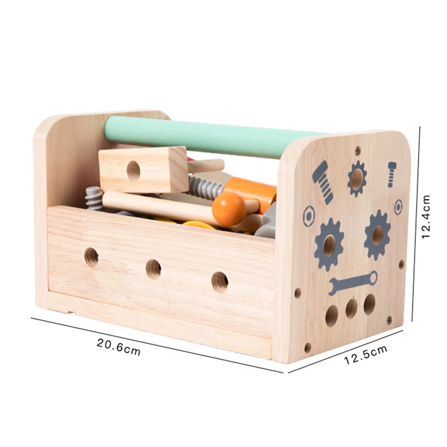 Gereedschapsbank voor kinderen Houten set Speelgoed Montessori Speelgoed Werkbank Bouwspeelgoed Educatief speelgoed Kerst Verjaardagscadeaus jongens