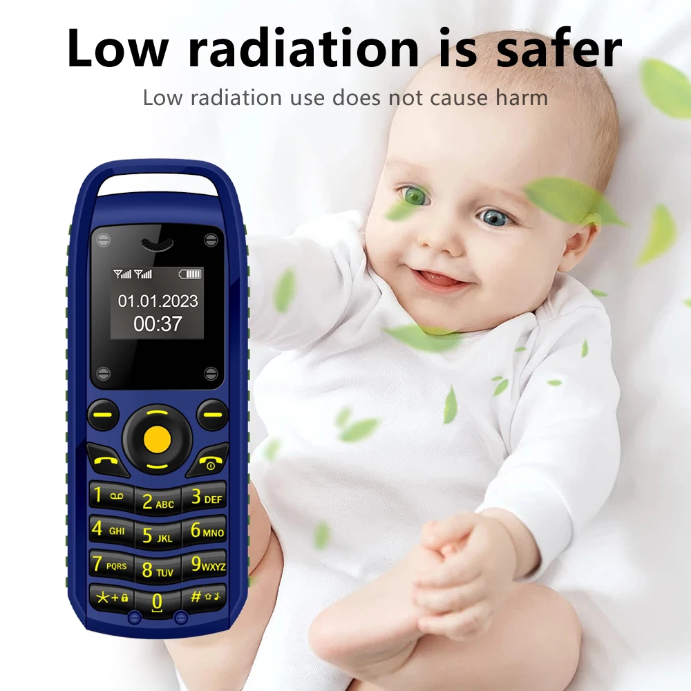 SERVO B25 Mini Feature Mobile Phone Bluetooth Dialing Blacklist Smallest Backup 2 SIM Super Small Cell Phone Wear around Ears
