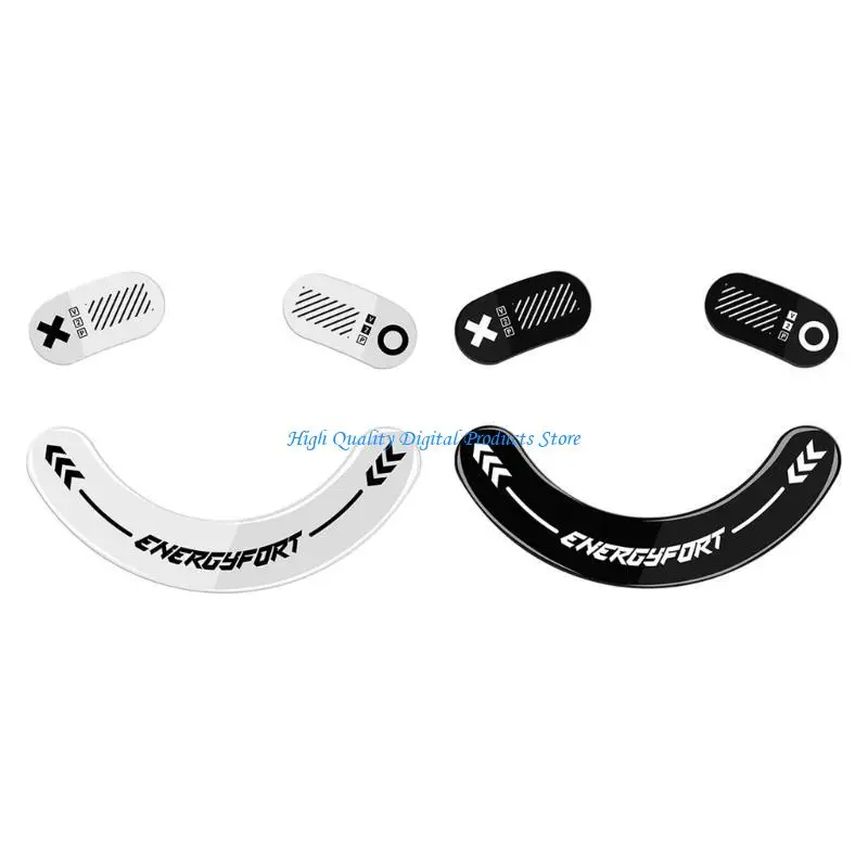 

U2JE Precise Mouse Skates Glass Mouse Feet Stickers for V2 Smooth Mouse Sticker Sliding Pad