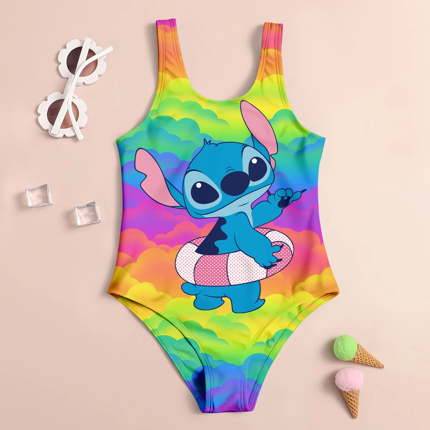 Costumi da bagno per bambini da spiaggia costume da bagno per ragazze di grandi dimensioni costume da bagno estivo carino con punto Bikini ragazza