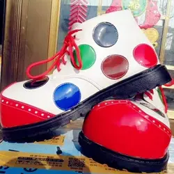 2023 New Men Funny Clown Magic Show Adult Funny round Head Warped Head Exaggerated Funny Anime Performance Shoes