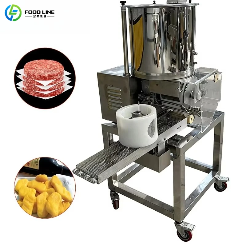 Customized Meat Patty Forming Machine Food Grade Stainless Steel Burger Patty Maker Meat Pie Processing Machine