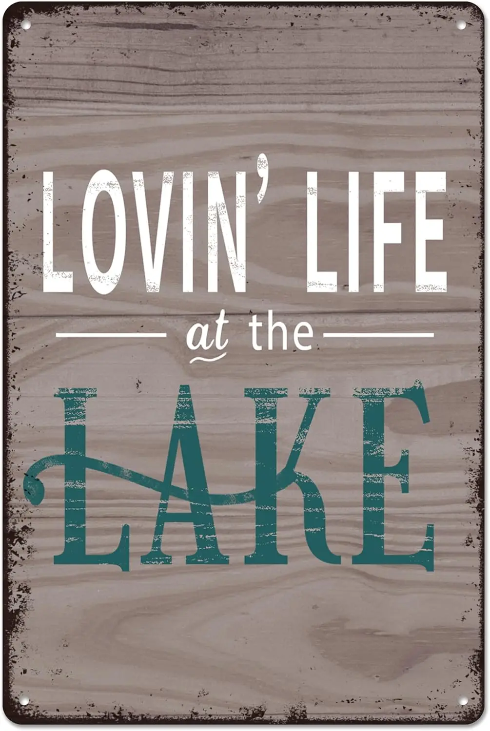 Lake Metal Signs, Lake House Decor, Lake Decor for Home, Lake Life Decor, Loving At the Lake Metal Tin Sign, Lake House Gifts, L