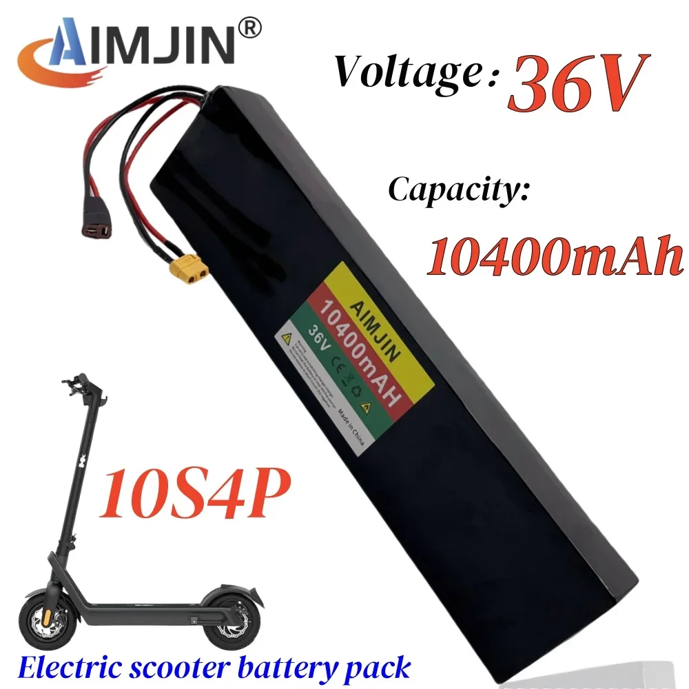 

36V 10400mAh Rechargeable Lithium Battery Pack 10S4P for Electric Scooter Electric Battery with BMS