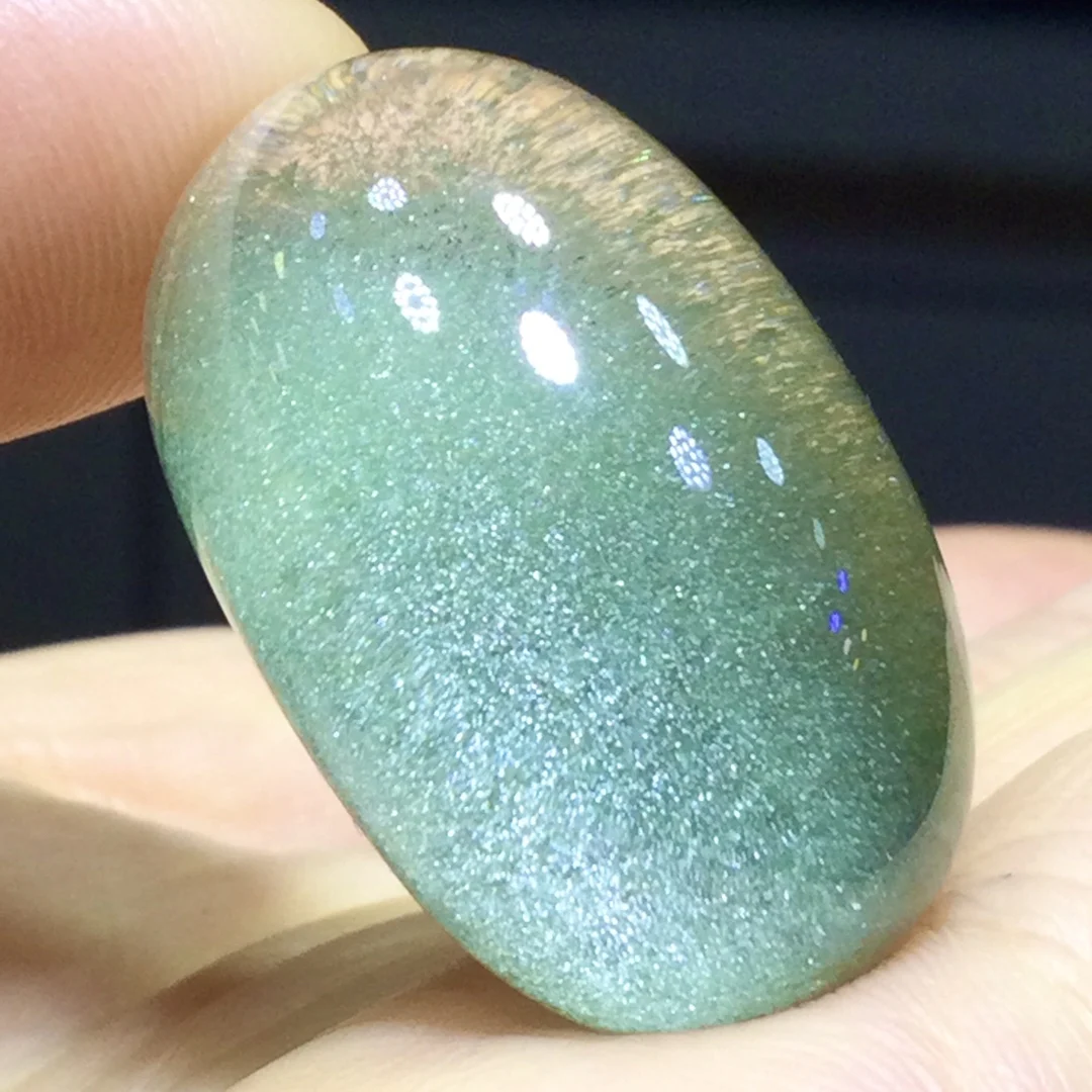 

Natural Green Red Phantom Quartz Pendant Jewelry Oval Big Women Man 27.5*16.5*14mm Carved Necklace Garden AAAAAA