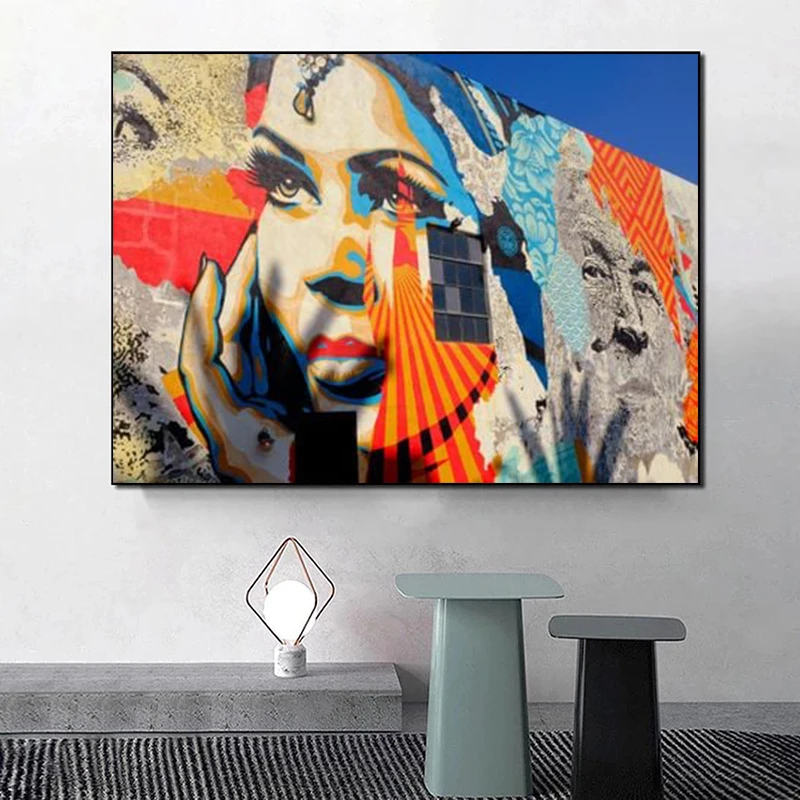 Street Graffiti Art Sprayer Poster Canvas Painting for Living Room Posters and Prints Wall Art Pictures Cuadros Home Decoration