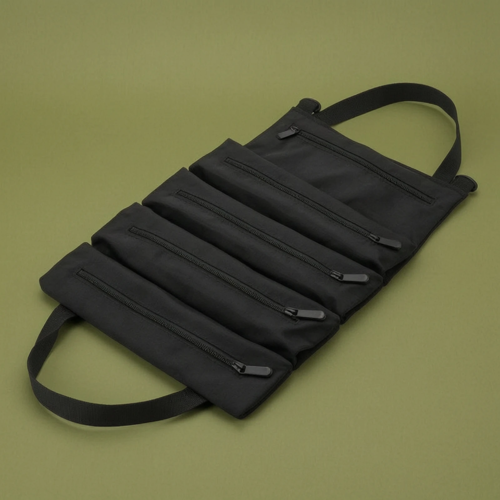 Roll-up Tool Bag Compact Roll up Tool Bag Car Seat Back Organizer Foldable Heavy-Duty for Drivers, Road Trips, Garage