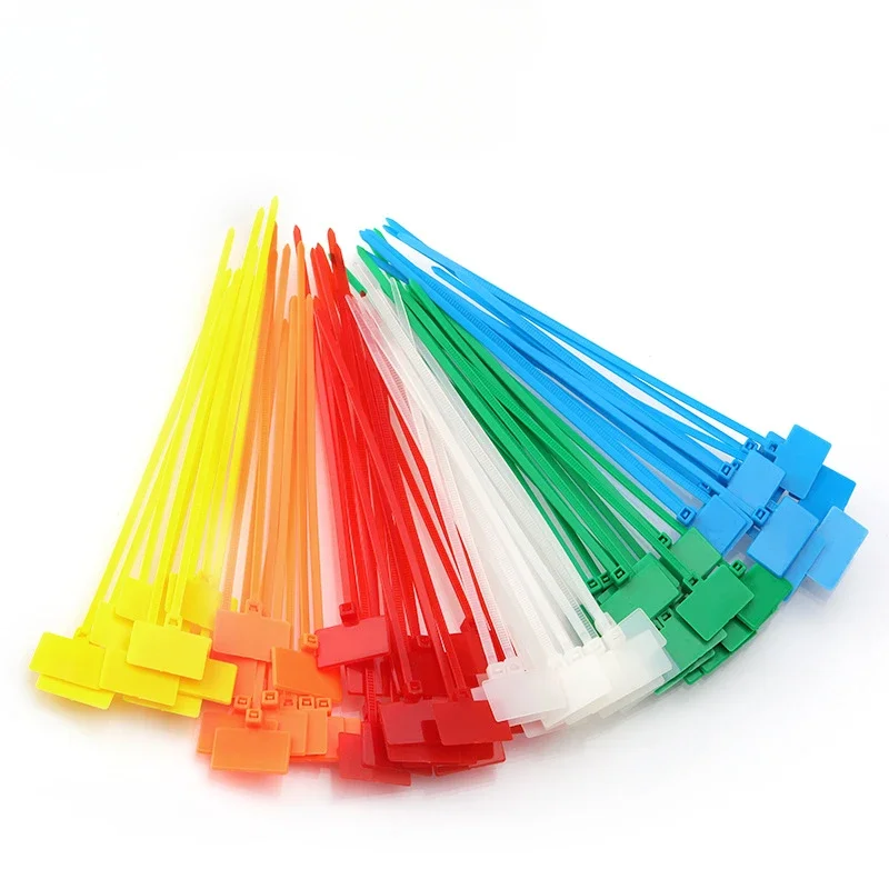 

250pcs Nylon Cable Tie Plastic Loop Ties Markers Cable Self-locking Zip Ties Office Plastic Loop Ties Wire Wraps Fixing Straps