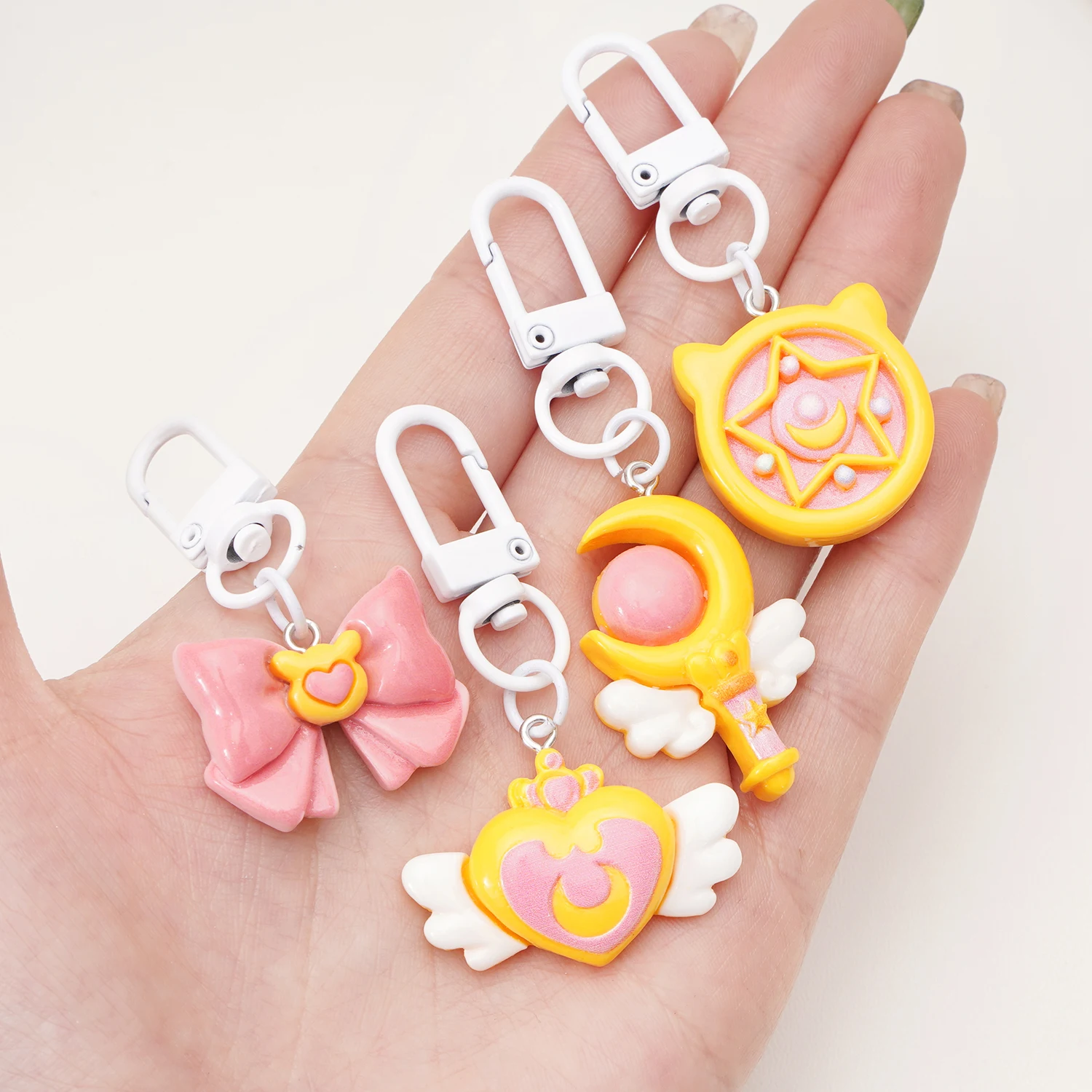 1pc Nette Harz Schlüsselbund Sailor Moon Stile Geeignet Für Handgemachte DIY Taschen Hängen Dekorationen Schmuck Dekorative Zubehör
