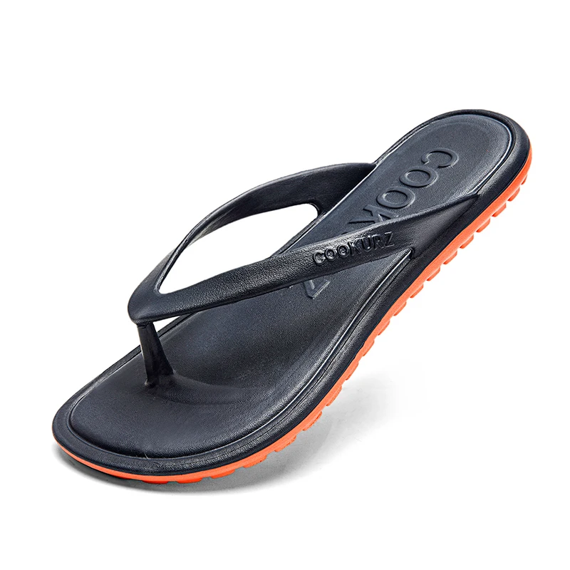 Men EVA Flip Flops Soft Non‑Slip Beach Slippers Summer Casual Outdoor Walking Sandals Indoor Outdoor Home Footwear Lightweight