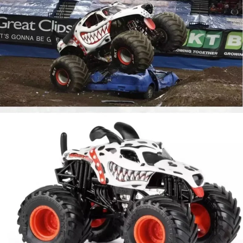 Monster Jam Grave Digger Truck Toys SUV Alloy Truck Boys Off-Road Racing Toys 1:64 Scale Monster Mutt Earth Toy Car Kids Gifts