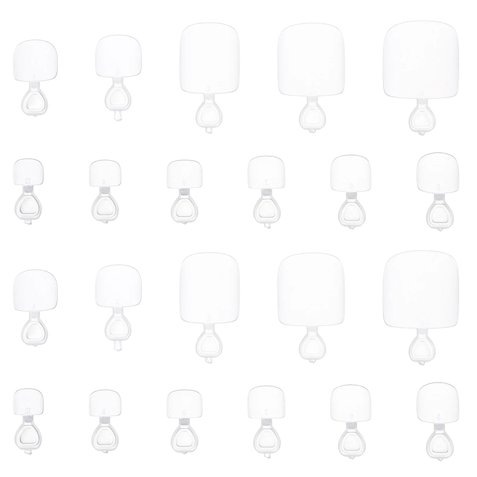 

504Pcs Full Cover Matte Toenail Tips Fake Toenail Tips DIY Nail Art Manicure Supplies for Home Salon Artificial Toenails