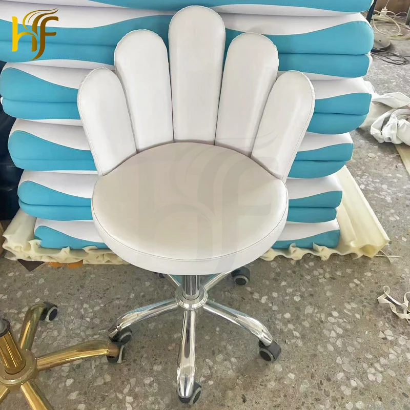 Hot Sale Professional Beauty Salon Furniture High Quality Barber Chair Hydraulic Rotating Lift Pedicure Technician Stool Chairs