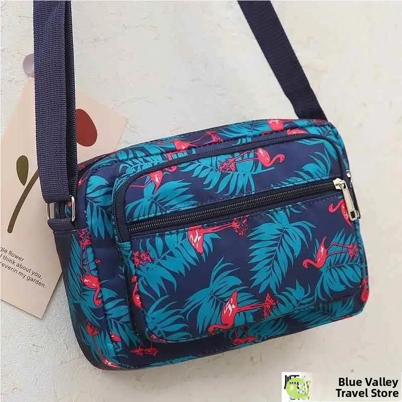 

Mom's Crossbody Bag Canvas Nylon Travel Shopping Small Bag Business Money Bag Middle-Aged Women's Fashionable Utility Pouch