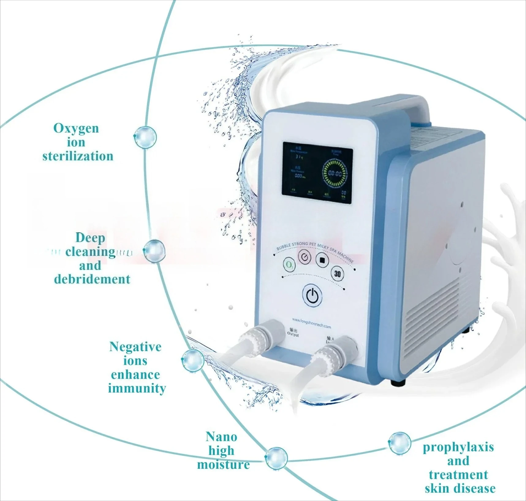 

MT MEDICAL Ветеринарное оборудование Pet Clinic Cat Dog Bubble Strong Nano Bubble Pet Milky SPA Wash Machine