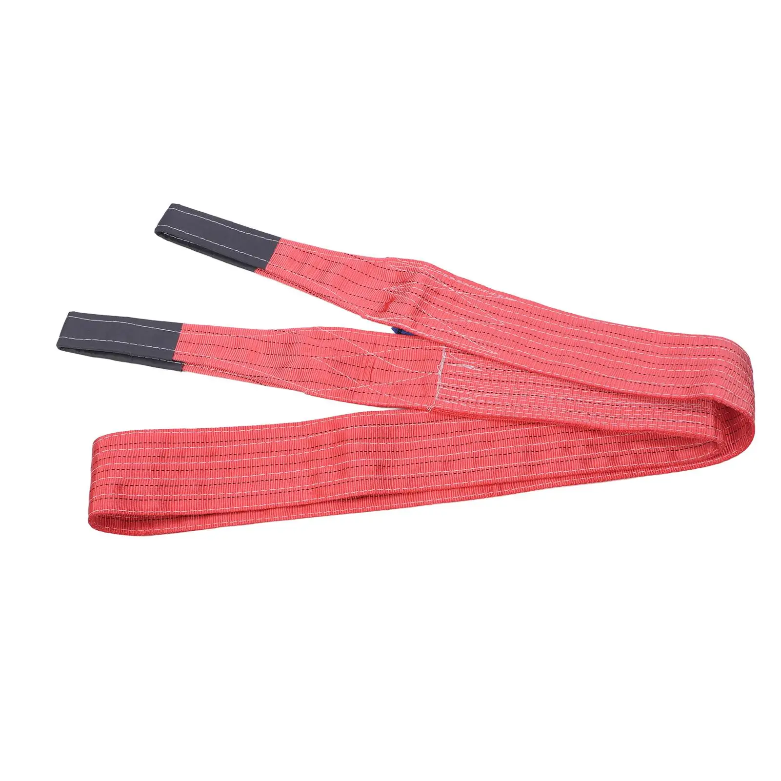 High Strength 5T Polyester Towing Lift Sling Strap 4M Red Knitting for port Use